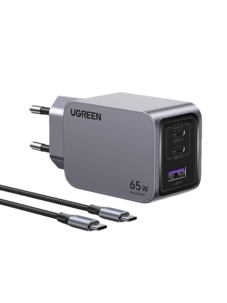 Ugreen Nexode Pro USB-C lader 65 W 3 porter, GaN