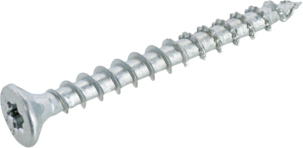 Uppokantainen puuruuvi, täyskierteinen T 