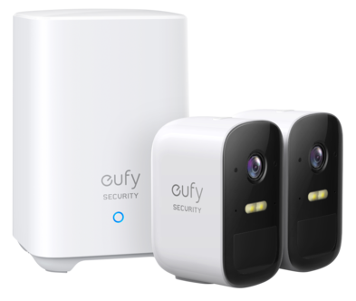 EufyCam 2C kit 2 övervakningskameror, 1 HomeBase