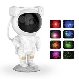 Galaxy-lampe med stjerneprosjektor, Astronaut Galaxy Light