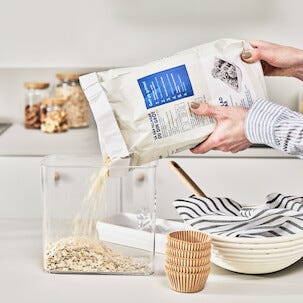 Slickepott silikon / trä, 32 cm, FSC