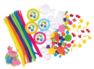 Extra stort pysselset barn, 300 delar, från 5 år