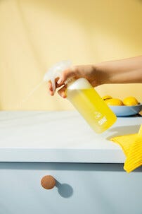 Sini kjøkkenrengjøring sprayflaske og 2 tabs, startsett