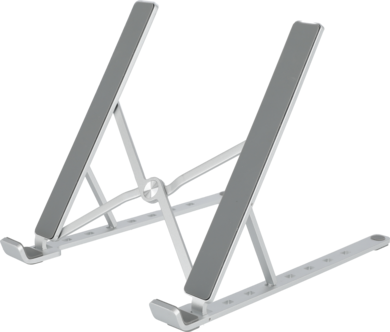 Justerbart laptopställ för skrivbord och resa