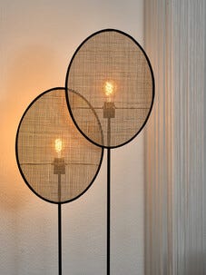 Osram Dandelion Korkea lattiavalaisin modernilla muotoilulla 1,7 m
