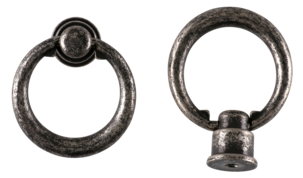 Handtag med ring, antik järn