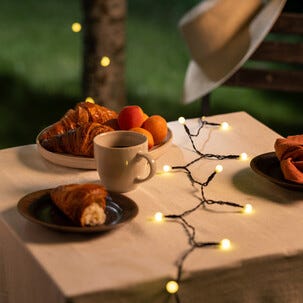 Ljusslinga solcell små bollar, 3,9 m, Northlight