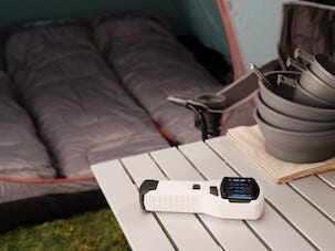 Campingbord aluminium 48 x 50 cm, hopfällbart 