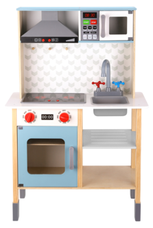 Leksakskök i trä med ljus- och ljudeffekter, från 3 år
