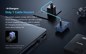 SmallRig 4906 DMW-BLK22-batteri for Panasonic, USB-C