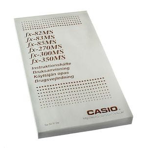 Käyttöohje Casio FX-82/83/85/270/300/350 MS