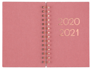 Fickkalender 2020-2021, rosa