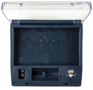 Batteriboks med batteritester