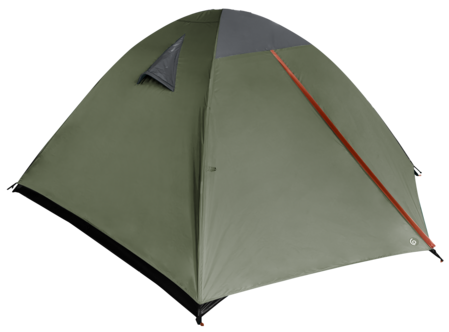 Telt for 2–3 personer, vannsøyle 2000 mm – camping, fottur