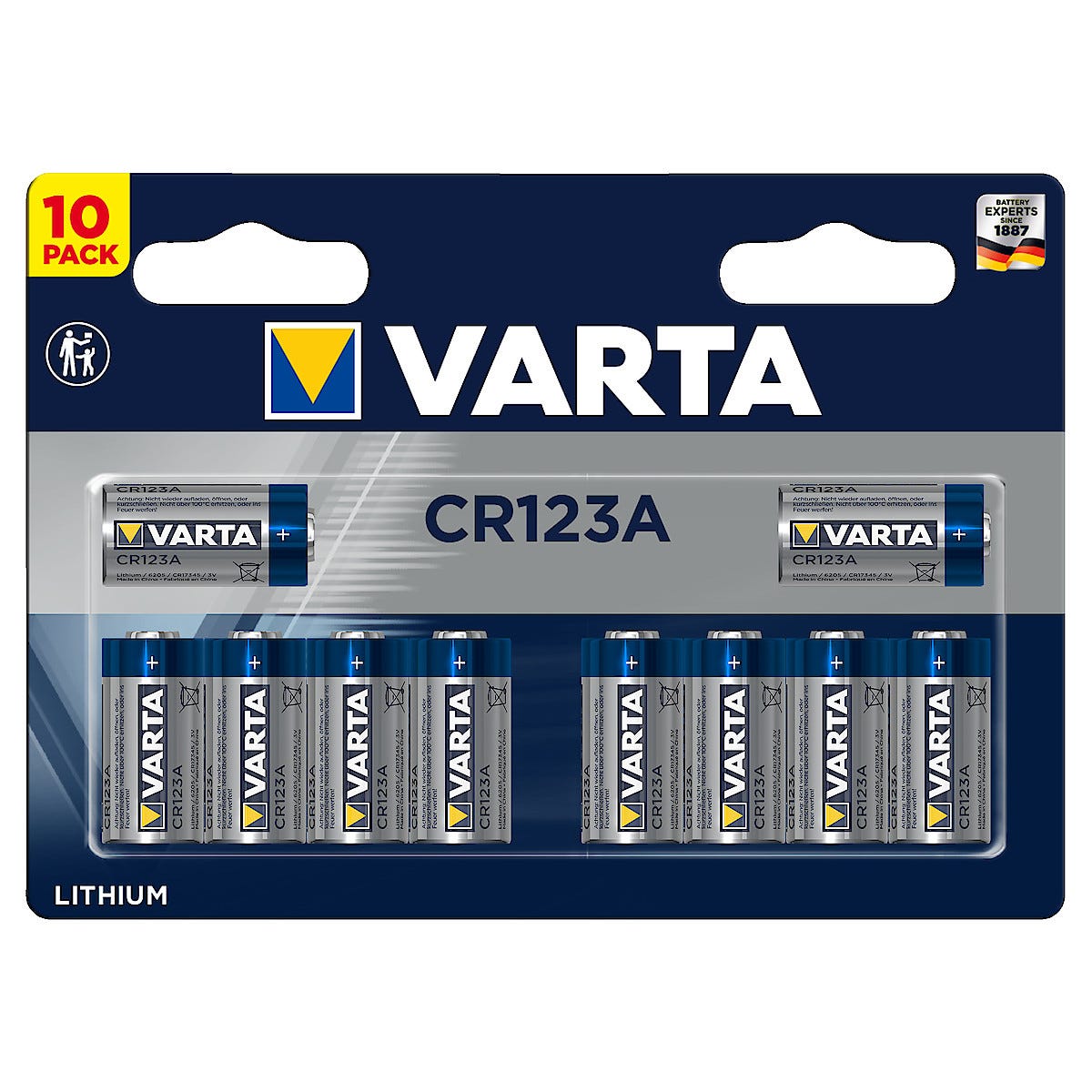 VARTA litiumbatteri CR123A 10 pk | Clas Ohlson SAFT LS14250 litiumbatteri | Clas Ohlson