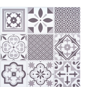 D-C-Fix självhäftande väggplattor 30,5 x 30,5 cm, 6-pack