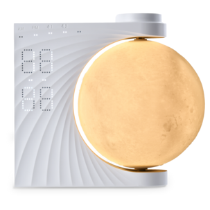 Väckarklocka Moon digital med Wake-up Light