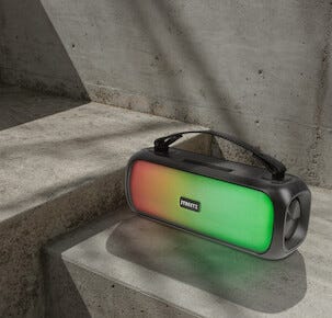 Streetz Boombox Bluetooth högtalare med regnbågsbelysning