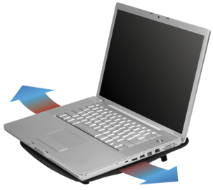 Laptopställ med fläktkylning, Belkin