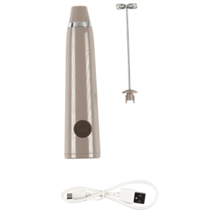 Mjölkskummare laddningsbar brun