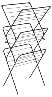Torkstativ Rise hopfällbart, svart