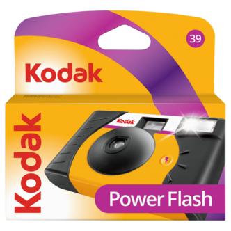 Kodak Power Flash engangskamera med blits, 39 bilder