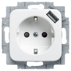 Vägguttag med USB-uttag ABB Jussi 20EUCBUSB-214