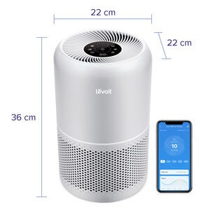 Levoit Core 300S Pro smart luftrenare HEPA-filter, 50 m2