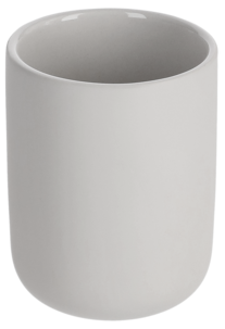 Tandborstmugg i stengods, beige