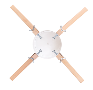 Julgransfot Rustic Christmas trä medium