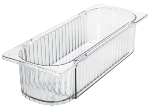 Laatikon jakaja säädettävä, läpinäkyvä