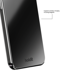 Holdit Mirror MagSafe Suojakuori iPhone 12/12 Pro, musta