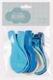 Ballonger blå mix 10-pack
