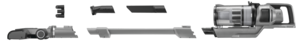 Ryobi sladdlös skaftdammsugare 18 V, HEPA, RSVS18BL-0