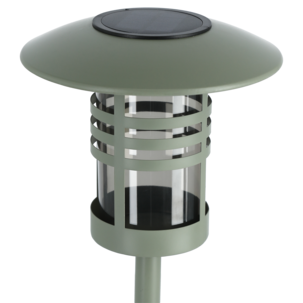 Northlight pollare solcell markspjut 80 cm grön