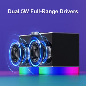 Exibel gaminghögtalare RGB Bluetooth, 2×5 W