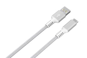 Tygklädd USB C kabel 3m USB-A till USB-C Clas Ohlson