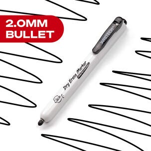 Writech whiteboardpenna 2 mm infällbar spets