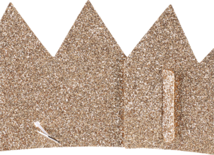 Papirkroner gull, 10 stk/pk 