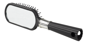 Hårborste med spegel