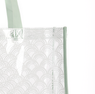 Rantalaukku läpinäkyvä, vihreä 