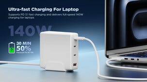 Ladestasjon USB-C/A 4 porter GaN PD, 140 W