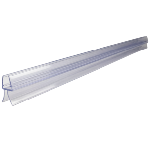 Släplist för duschdörr, transparent duschlist, 1 m