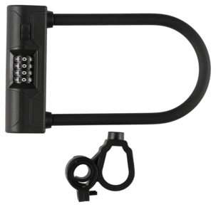 Bygellås cykel med kod och fäste, svart, 12 mm 24 cm