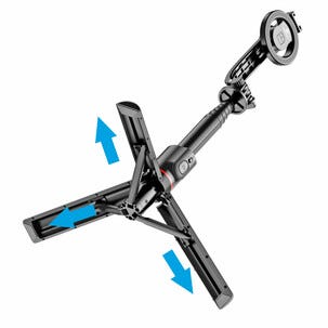 Selfiestang med tripod, fjernkontroll og magnetfeste