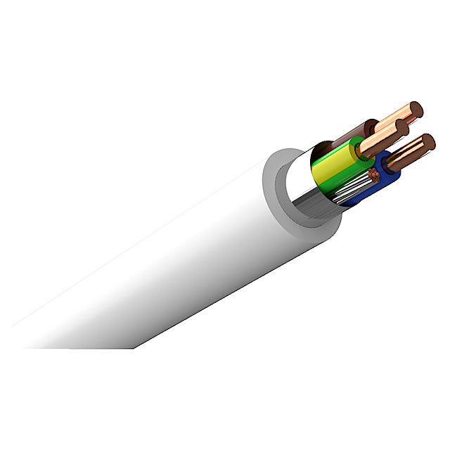 Brun Blå Kabel Plus Minus