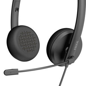 Mixx H1a headset med mikrofon och sladd, 3,5 mm