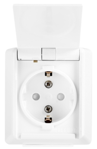 ELKO RS16 stikkontakt utenpåliggende IP44