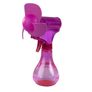 Minituuletin, jossa vesisäiliö