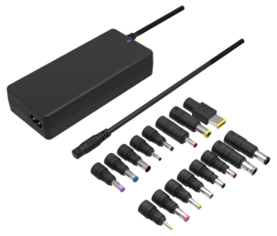 Exibel laptoplader 19 V DC 90 W, 16 adaptere